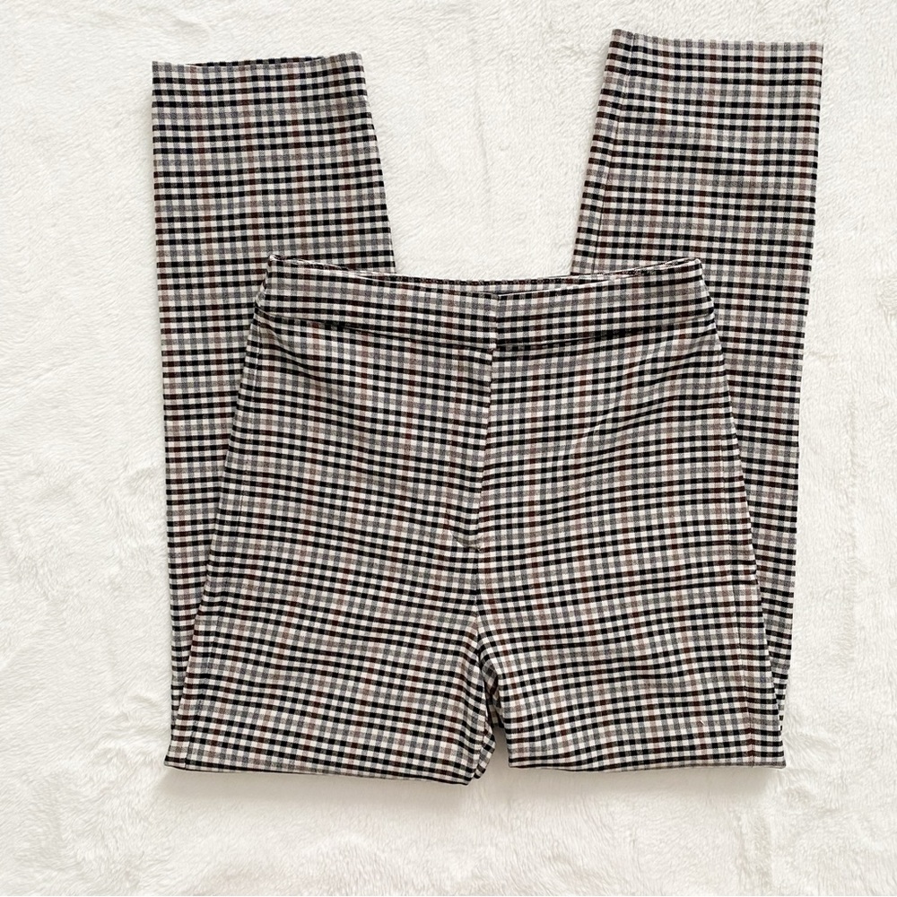 DYNAMITE | Brown and black checkered pants